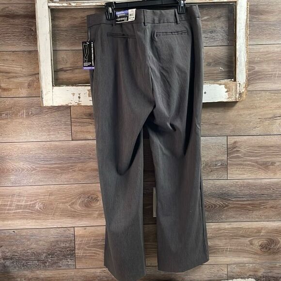 NWT GEORGE Women’s Classic Straight Leg Stretch Millennium Pant Sz 16P Char Gray - Picture 5 of 8
